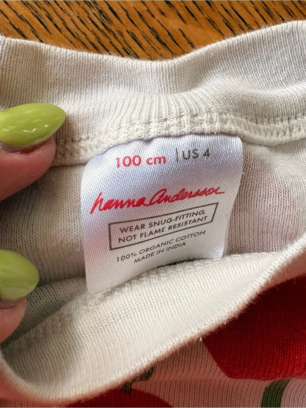 Hanna Andersson Red Tulip Print Short Sleeve Pajama Set